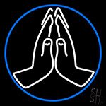 Praying Hands Neon Sign