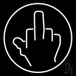 Middle Finger Neon Sign